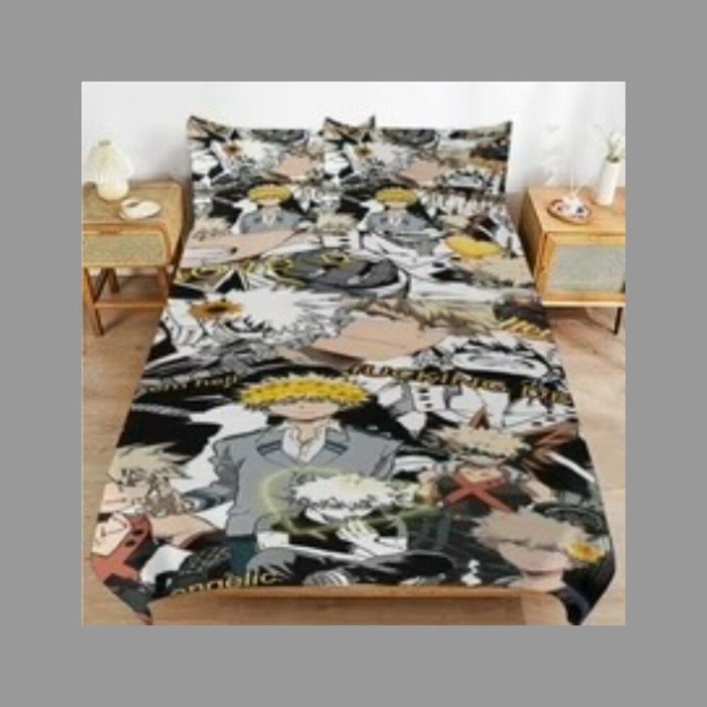 Katsuki Bakugo from My Hero Academia Duvet Cover & Pillowcase for Twin Bed